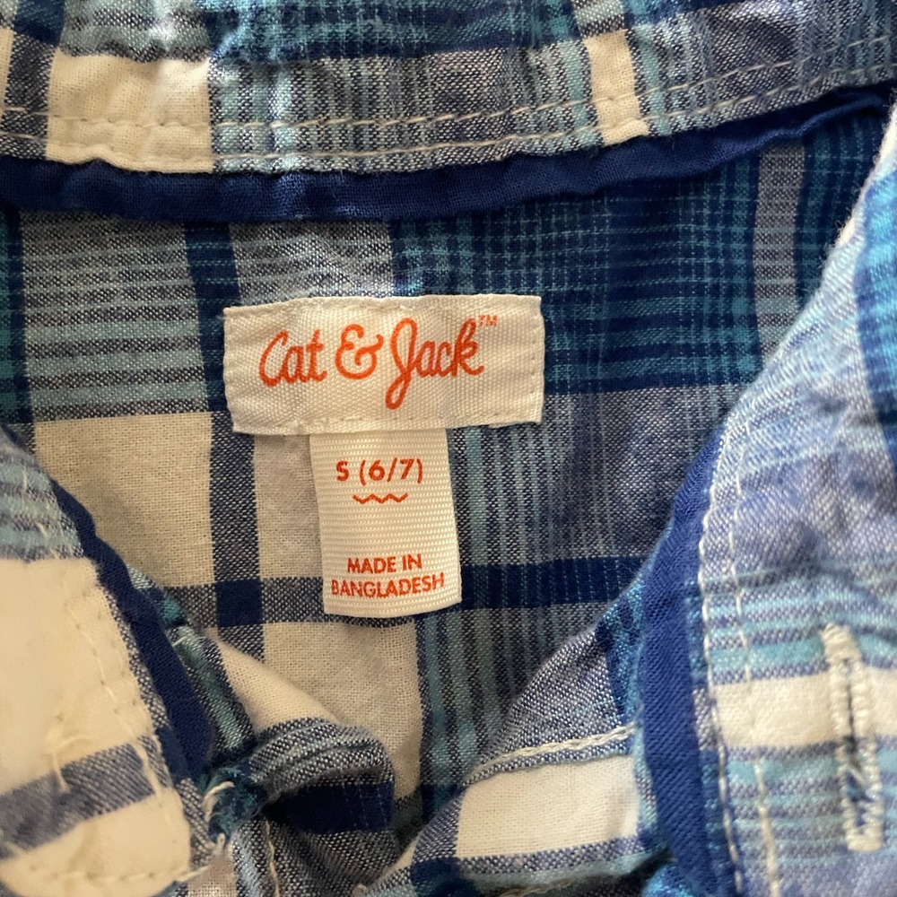Boys Cat & Jack Plaid Shirt